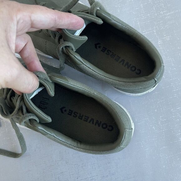 Converse One Star Canvas Ox Olive Green Shoes Size Men 6 Women's 8 - Picture 14 of 14